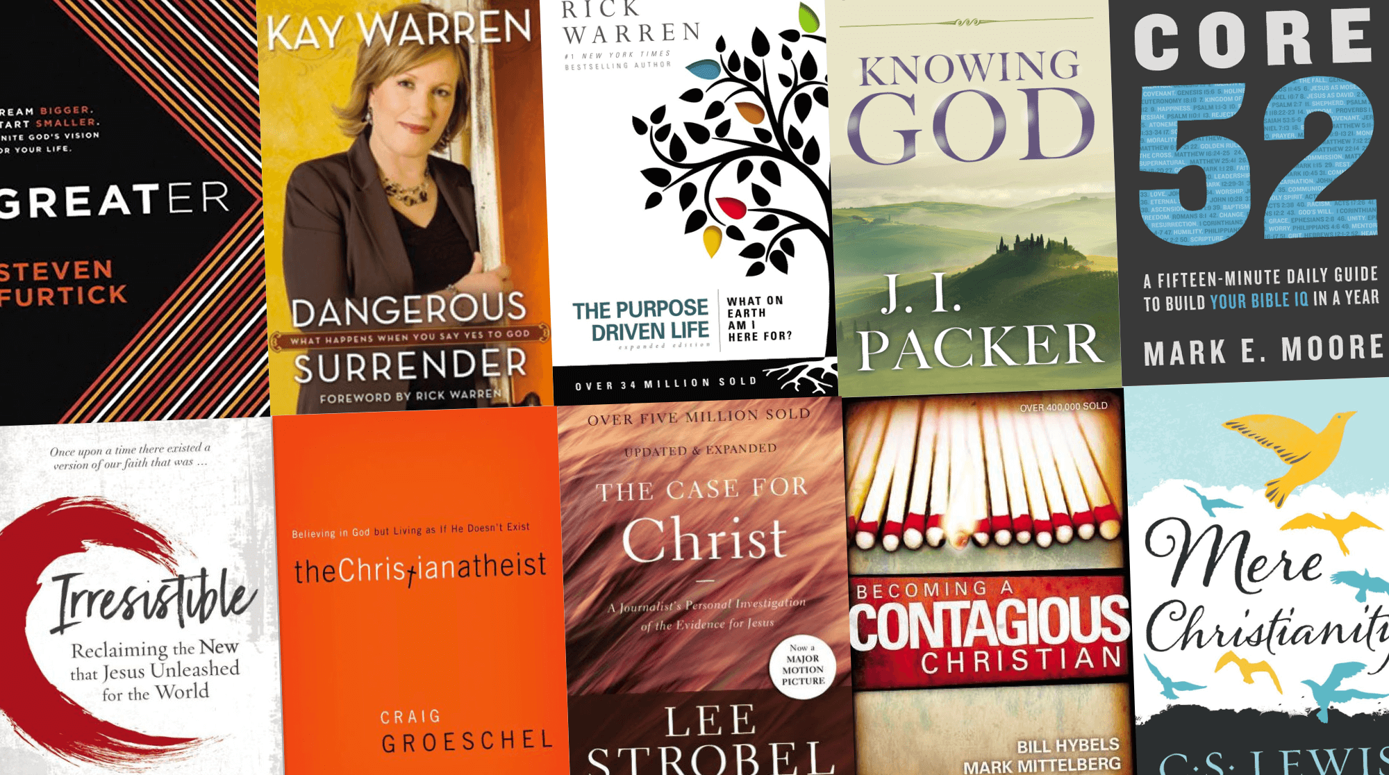 The Top 10 Bestselling Christian Books of the Year hero image